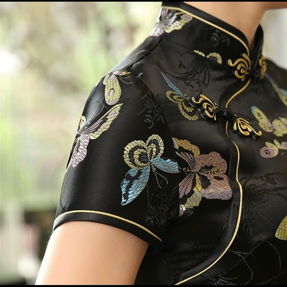 Traditional Long Cheongsam China Qipao Dress XL - Picture 3 of 10